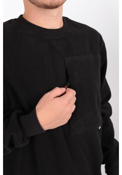 Cazador 5231 Erkek Polar Sweatshirt Siyah