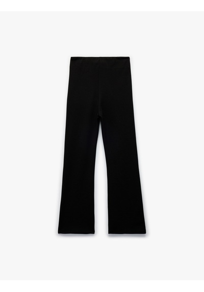 Koton Viskon Karışımlı Slim Fit Basic Pantolon Siyah 7wkg40028ak