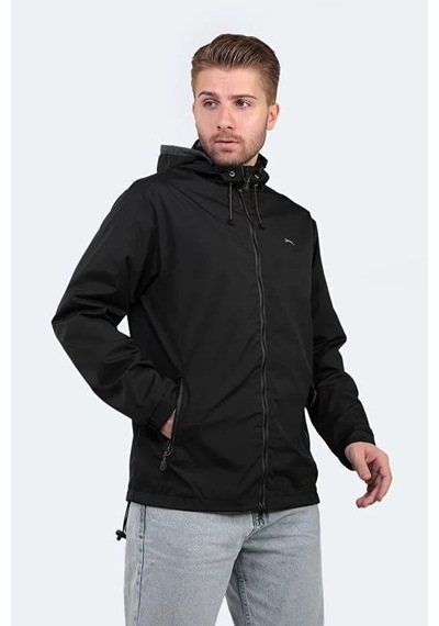 Slazenger Ofans Yağmurluk Rüzgarlık Erkek Mont Siyah