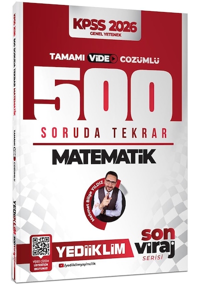 Yediiklim 2026 Kpss Son Viraj Serisi Matematik Tamamı Video Çözümlü 500 Soruda Genel Tekrar Kampı