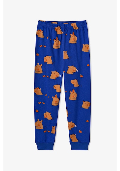 Penti Erkek Çocuk Saks Nap Time Pamuklu Uzun Kollu 2li Pijama Takımı