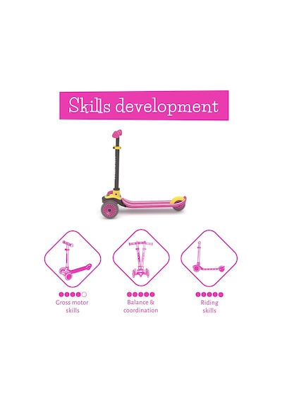 Chillafish Scotti 3 Tekerlekli Scooter - Pembe