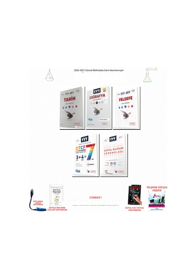 Limit Tyt Sosyal Bilimler Tüm Dersler Soru Bankası 5 Kitap Seti