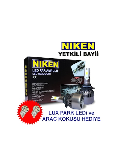 Niken H4 Led Xenon Far Ampul Yeni Nesil Evo Serisi Uzun Kısa