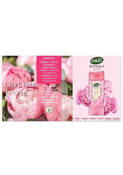 Duş Jeli Botanica Şakayık 450 Ml X 3 Adet