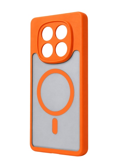 Xiaomi Redmi Note 15 Pro Plus 5g Loji Magsafe Kapak - Turuncu Standart