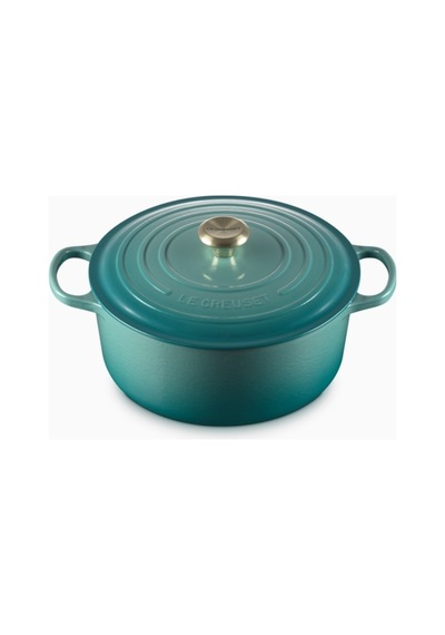 Le Creuset Yuvarlak Ikonik Lüks Döküm Tencere 28 Cm Turkuaz