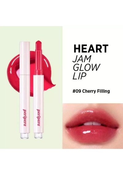 Yoğun Nemlendirici, Parlak Bitişli Balm Heart Jam Glow Lip 9cherry Filling Lucky Lottery