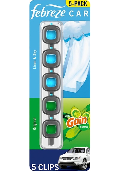 Febreze Araba Kokusu Linen & Sky + Gain Çeşit Paketi 5li Paket
