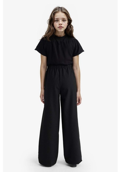 Defacto Kız Çocuk Wide Leg Geniş Paça Pantolon F2257a825aubk27 Siyah