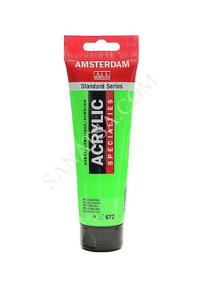 Talens Amsterdam Akrilik Boya 120 Ml. 672 Reflex Green Fosforlu