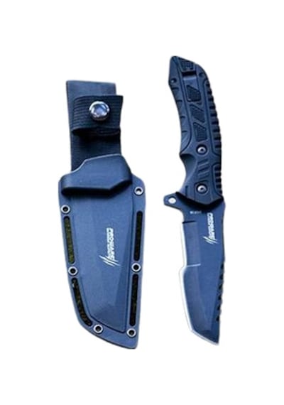Proware Outdoor Kampcı Avcı Bıçağı Magnezyum Kıvılcım Çubuğu + Düdük Siyah