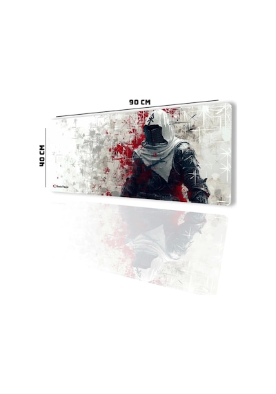 Sonictouch Ultragrand Suikastçı Gamer Oyuncu Xxl Beyaz Klavye Mouse Pad 40x90cm Mousepad