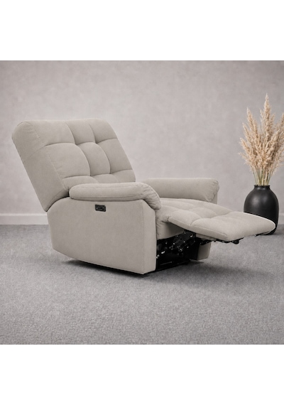 Smarto Relax Porto Liftli Çift Motorlu Elektrikli Ayağa Kalkma Destekli Polyester Hasta Ve Baba Tv Koltuğu Açık Gri