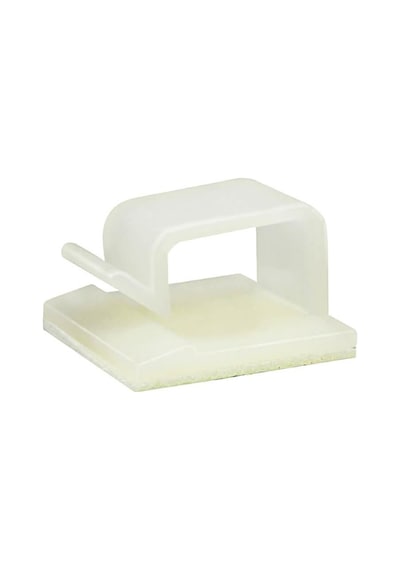 Wcl1368 Kablo Sabitleme Kelepçesi Klipsi Yapışkanlı Duvar Kablo Tutucu 21 x 19 x 12 MM Şeffaf 100 Adet