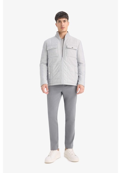 Defacto Slim Fit Dar Kesim Dik Yaka Astarlı Fermuarlı Cepli Kışlık Şişme Penye Mont E7888ax25augr221 Gri Defacto Slim Fit Dar Kesim Dik Yaka Astarlı Fermuarlı Cepli Kışlık Şişme Penye Mont E7888ax25augr221 Gri