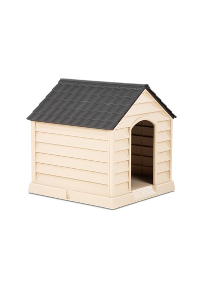 1 Adet Büyük Köpek Kulübesi Plastik Eğimli Çatılı Dog House