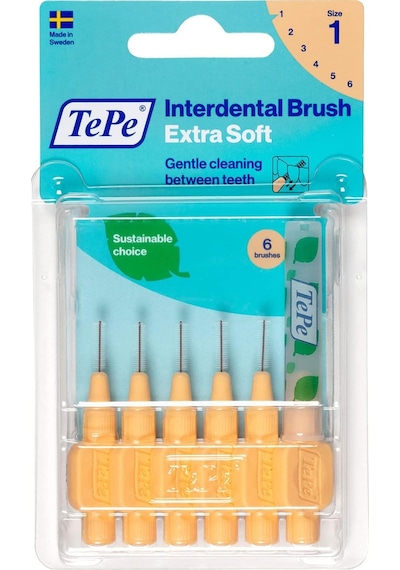 Tepe Blister X-soft 0.45 Mm - Turuncu Diş Arayüz Fırçası 1x 6 Adet