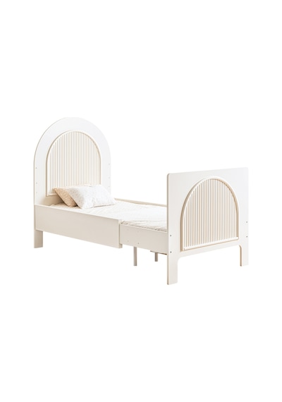 Mdf Beşik, Krem Athena Büyüyen Beşik 90x130 - Krem Athena Karyola 90x190 Beyaz
