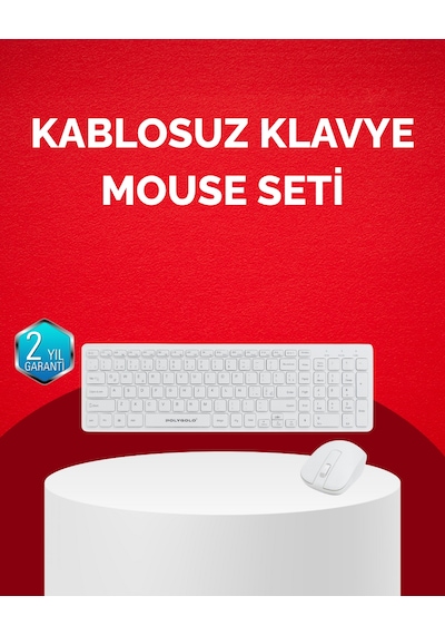 Tam Boy Kablosuz Klavye Mouse Seti - Gelişmiş Bağlantı Ve Sessiz Performans Optik