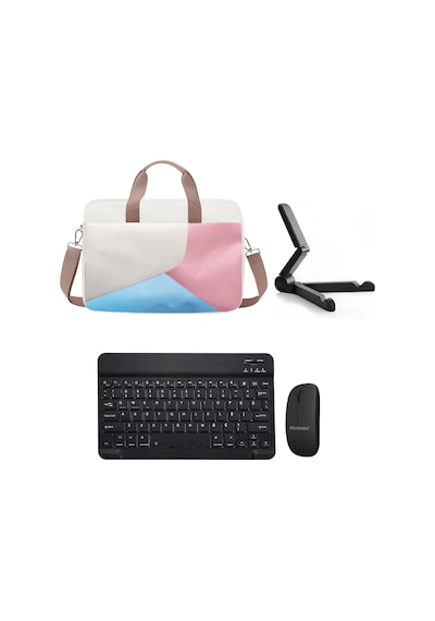 Huawei Uyumlu Matepad 11" 2023 İçin Çanta + BT Klavye + Mouse + Stand AL4233