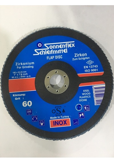 Sonnenflex 180x22,23 Inox Flap Disk Zk60
