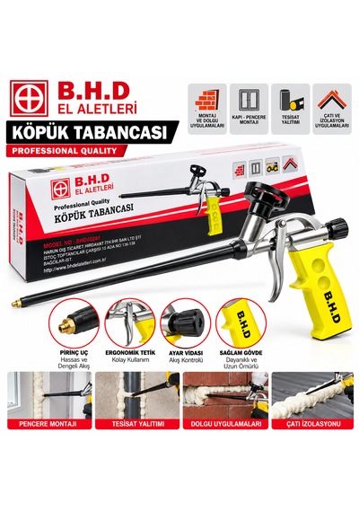 B.h.d  Köpük Tabancası Hassas Dayanıklı Profesyoneller İçindir