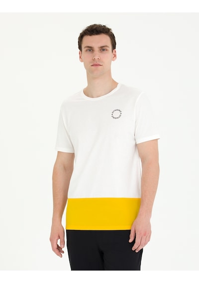 Pierre Cardin Erkek Ekru Tişört 50265498-Vr019 Ekru