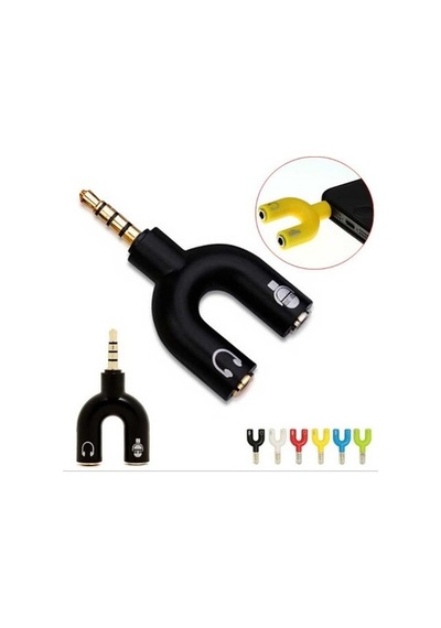 Mikrofon-Kulaklık Ayırıcı - Mykablo - My-1346 - Siyah