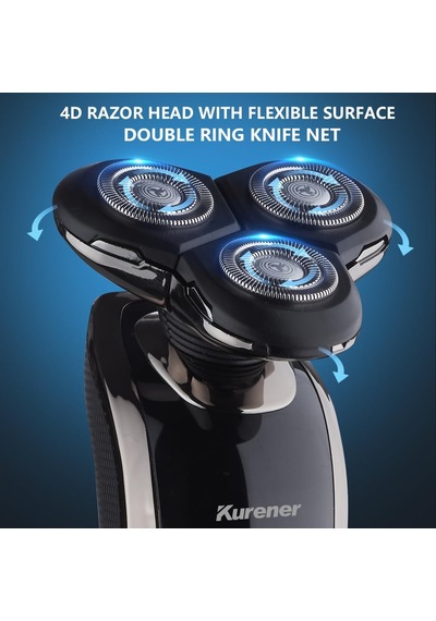 Elektrikli Tıraş Makinesi Erkekler İçin Tıraş Makinesi Şarj Edilebilir 100% Su Geçirmez Döner Tıraş Burun Düz Diğer