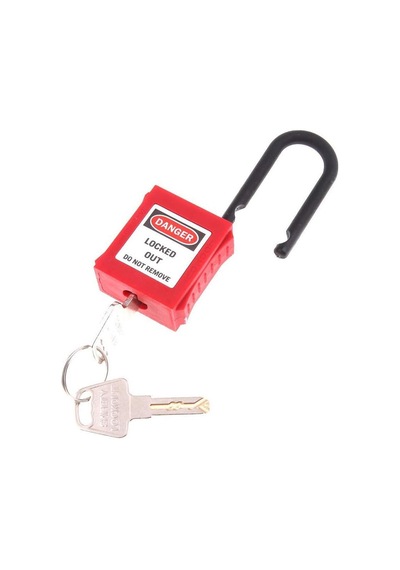 Safelock Bd-g11 İzole Emniyet Güvenlik Asma Kilit 38mm - Kırmızı