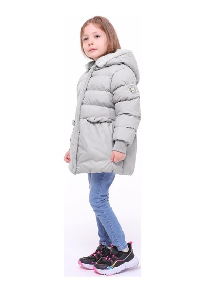 Benitto Kids Kız Bebek Çocuk Mont 51284-gri Gri