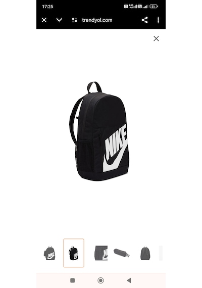 Nike Elementel Okul Sırt Çantası Siyah - Beyaz