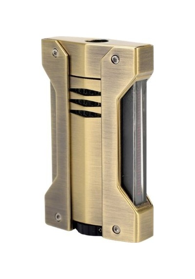 Conquistador 1li Torch Fırçalanmış Altın Metal Puro Çakmağı 8003ct