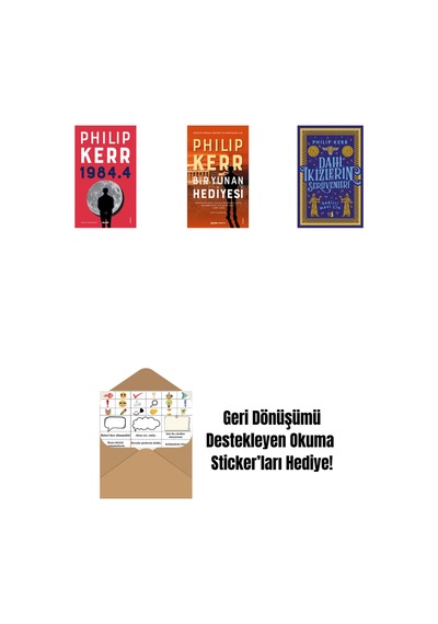 1984.4 + Bir Yunan Hediyesi + Dahi İkizlerin Serüvenleri - Babilli Mavi Cin + Okuma Sticker'ları