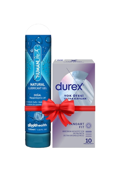 Humanlife Doğal Kayganlaştırıcı Jel 125 ML + Durex Yok Ötesi Ultra Kaygan Prezervatif 10'lu