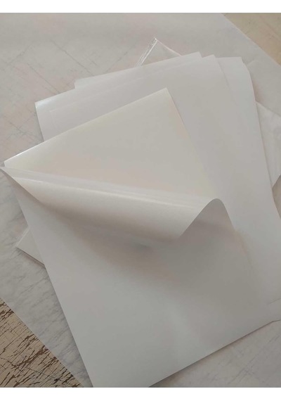 Lexroo Adcoat Kağıt Kaliteli Lazer Yazıcılar İçin Yapışkanlı Etiket/sticker Parlak Kuşe A4 Ebat 50 Standart