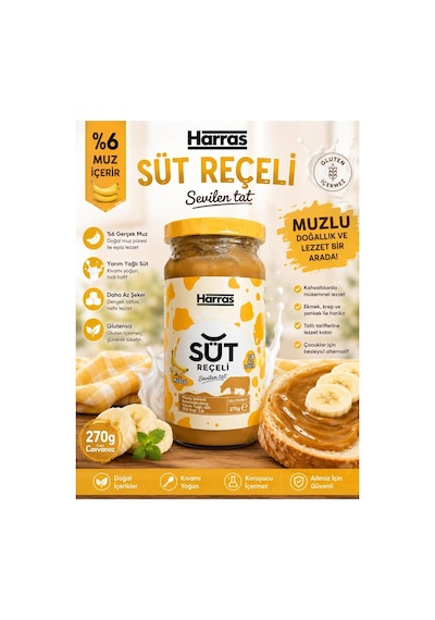 Glutensiz Muzlu Süt Reçeli 270 G