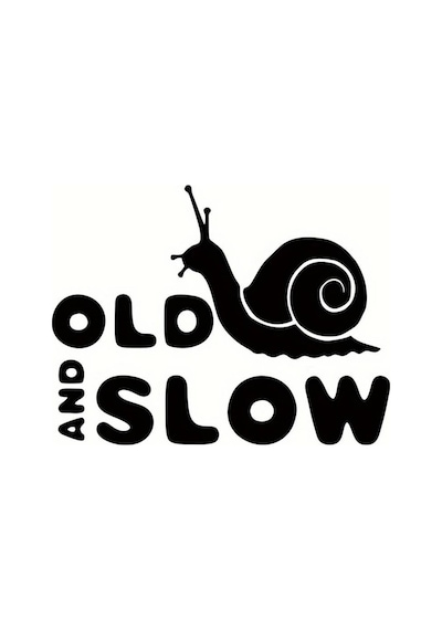 Old And Slow Arka Cam Sticker 16 X 12 Cm Uyumlu