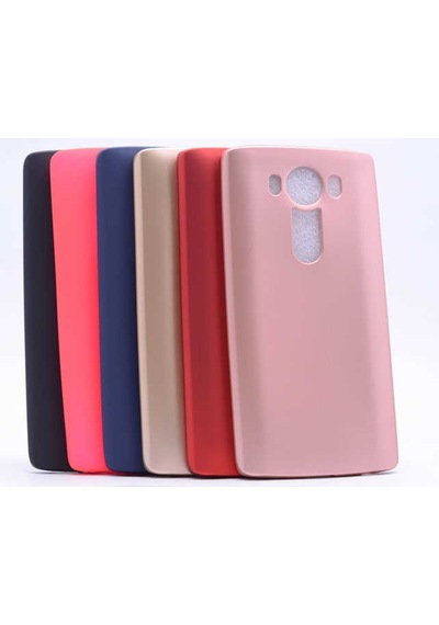 LG Uyumlu V10 Kılıf Zore Premier Silikon Kapak Kırmızı