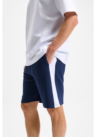 Grimelange KEPA Erkek Beli Lastikli Cepli Relaxed Fit Lacivert Şort