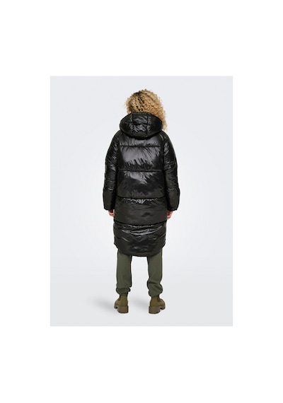 Only Siyah Kadın Kaban Onlsky Oversızed Puffer Coat Cc Otw