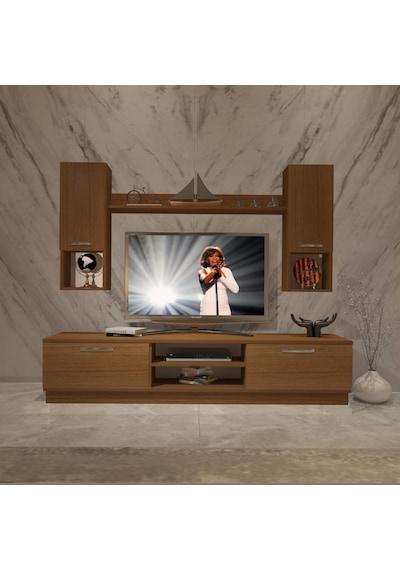 Decoraktiv Eko 5dab Slm Dvd Tv Ünitesi Tv Sehpası Ceviz