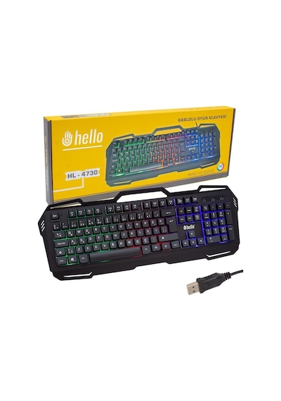 Hello HL-4730  Kablolu Gaming Q Klavye