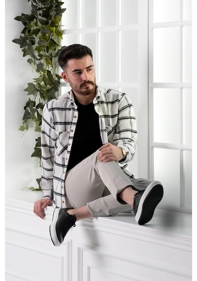 Dorss Slimfit Çift Cepli Ekoseli Erkek Oduncu Gömlek (516443866) Çok Renkli