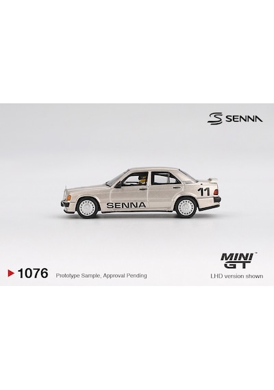Mini Gt 1:64 Mercedes-benz 190e 2.3-16 11 Ayrton Senna Nürburgring 1984 Figürlü Model Araba Gri