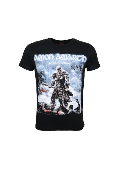 Startmore Amon Amarth Jomsviking Metal Band Baskılı Penye Tişört Siyah