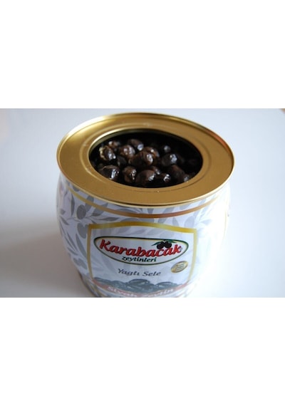 Karabacak Siyah Zeytin Süper Boy 2 Kğ Teneke Kutu 350-380 Kalibre