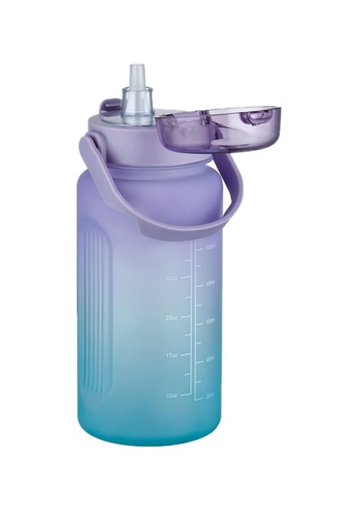 Vagonlife 1500ml Pipetli/Pipetsiz Kullanım Çift Renk SoftTouch Motivasyon Matarası Çıkartma Hediyeli Vagonlife 1500ml Pipetli/Pipetsiz Kullanım Çift Renk SoftTouch Motivasyon Matarası Çıkartma Hediyeli