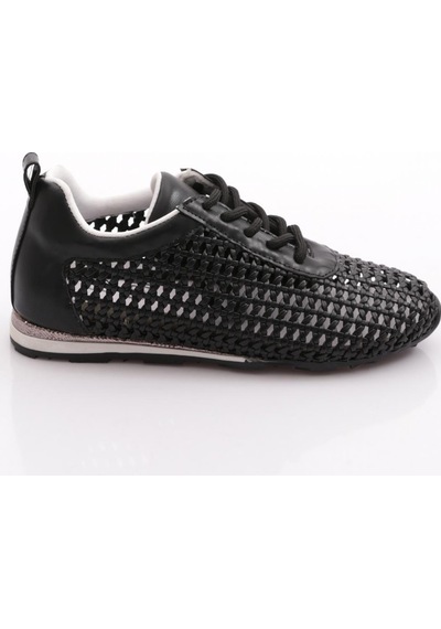 Dgn B0030 Kadin Delikli Casual Ayakkabi Siyah
